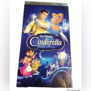 Disney Cinderella VHS Tape